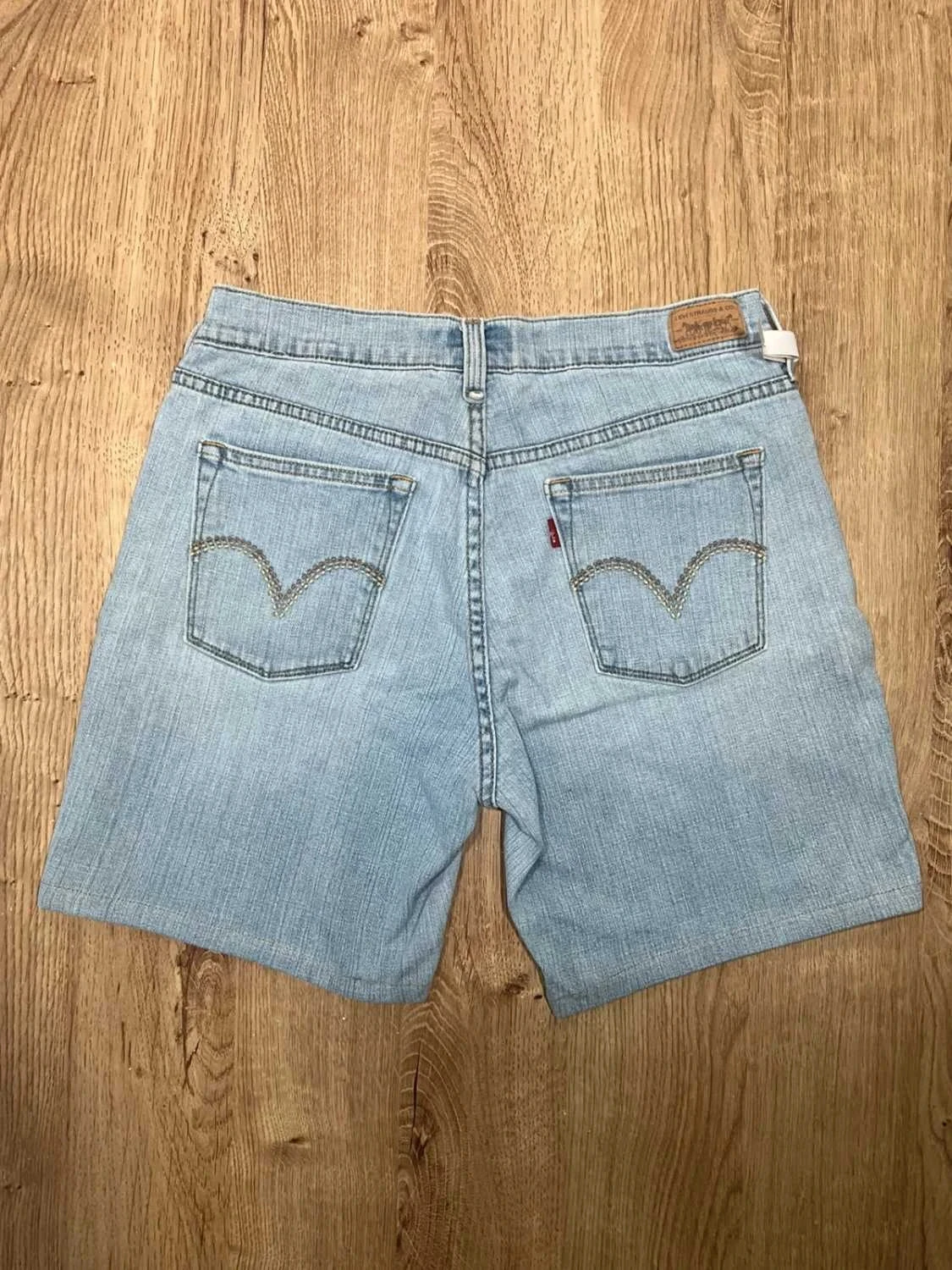 Short Levi's 515 Capri Taille 9 Vintage Coton Bleu Clair Slv 022 – photo 6